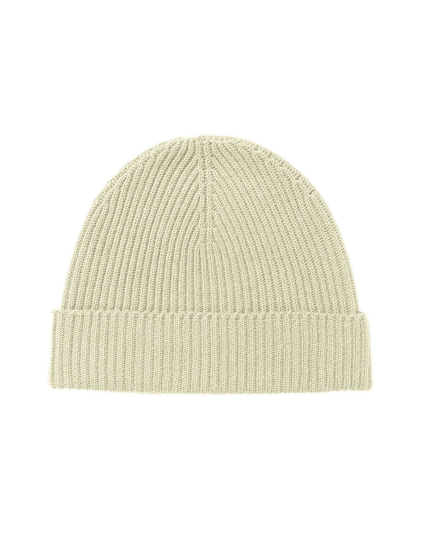 Johnstons of Elgin AW24 Knitted Accessory Lichen Ribbed Cashmere Beanie HAA03320SC0158ONE