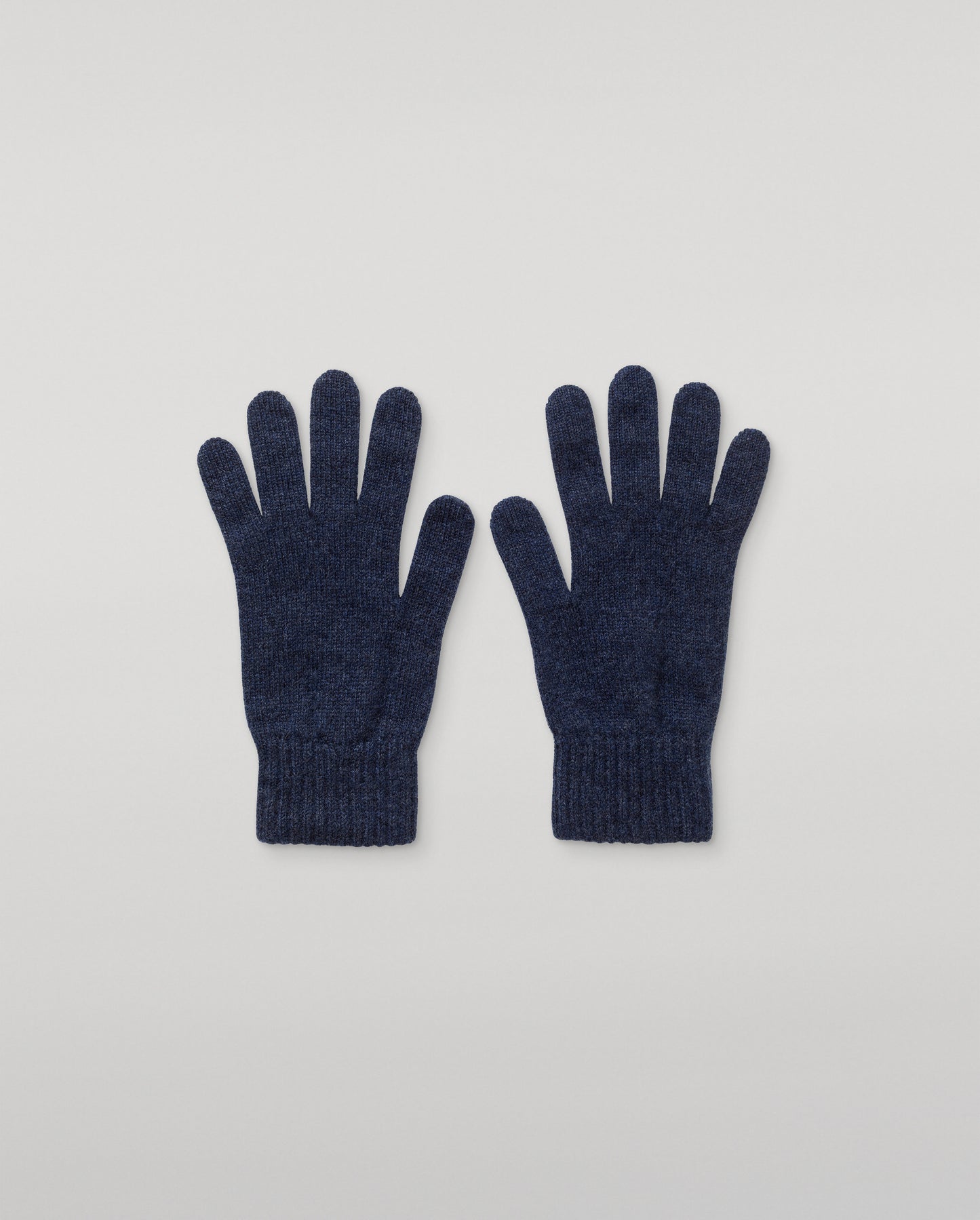 JOHNSTONS OF ELGIN MENS CASHMERE PATRICK JERSEY GLOVE NAVY 100% CASHMERE HAY01001HD7350ONE