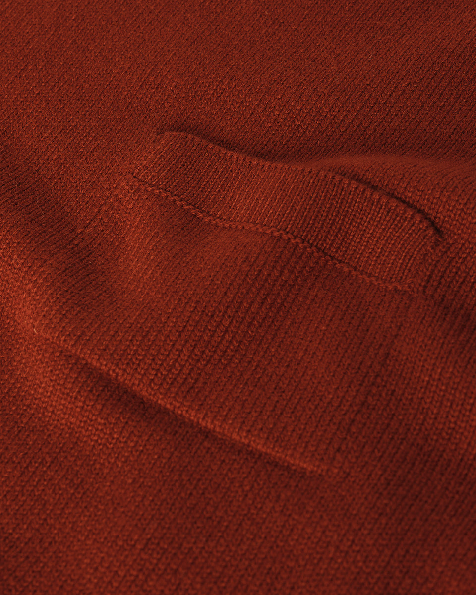 Johnstons of Elgin men's red cashmere sweater KAA05310SG4463