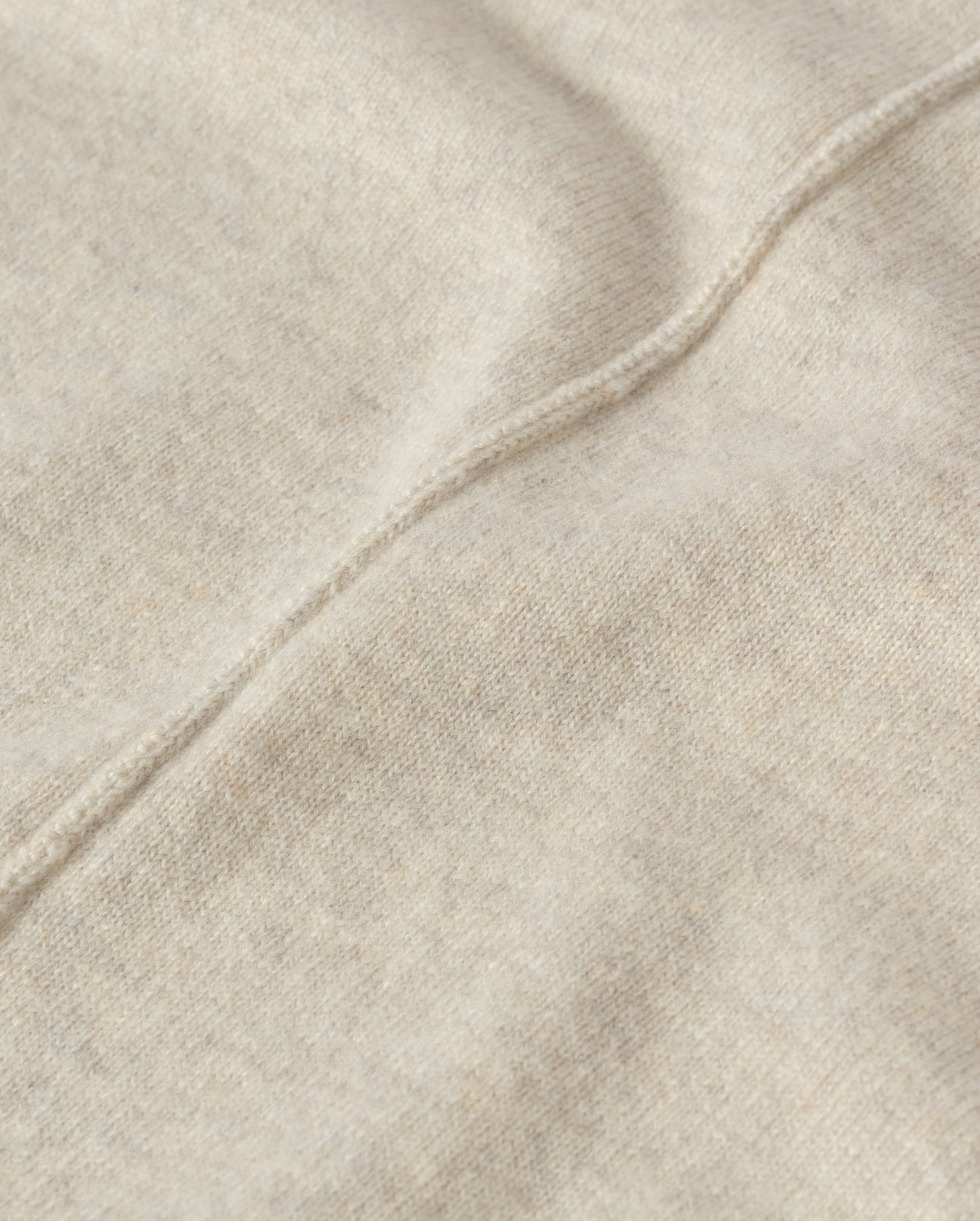 JOHNSTONS OF ELGIN JESSIE ROLL NECK SWEATER CASHMERE ROLL NECK SWEATER WITH EXPOSED SEAM DETAIL & CENTRE BACK SPLIT - 2 PLY NATURAL 100% CASHMERE KAP05987Q26372