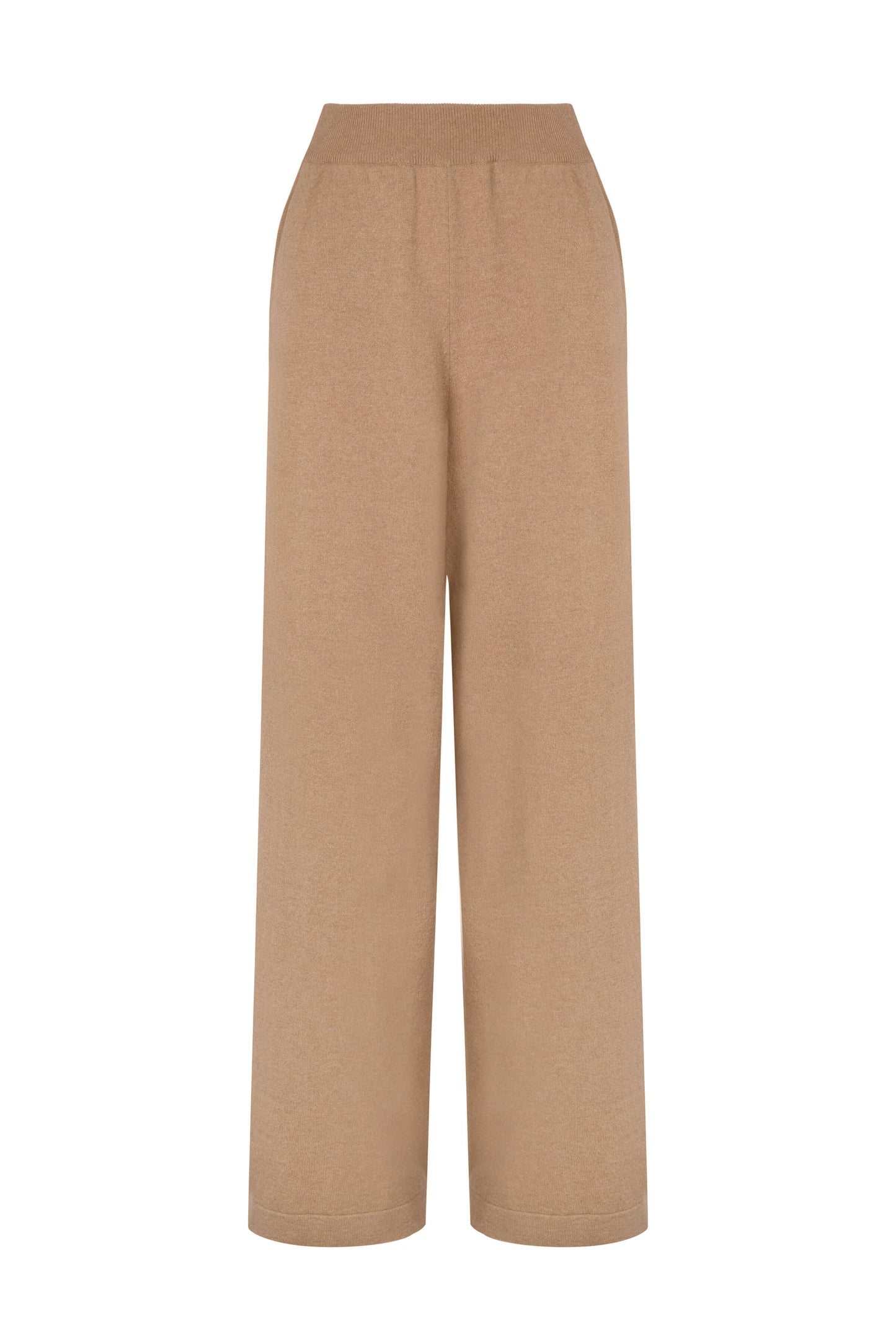Wide Leg Camel Cashmere Culottes
