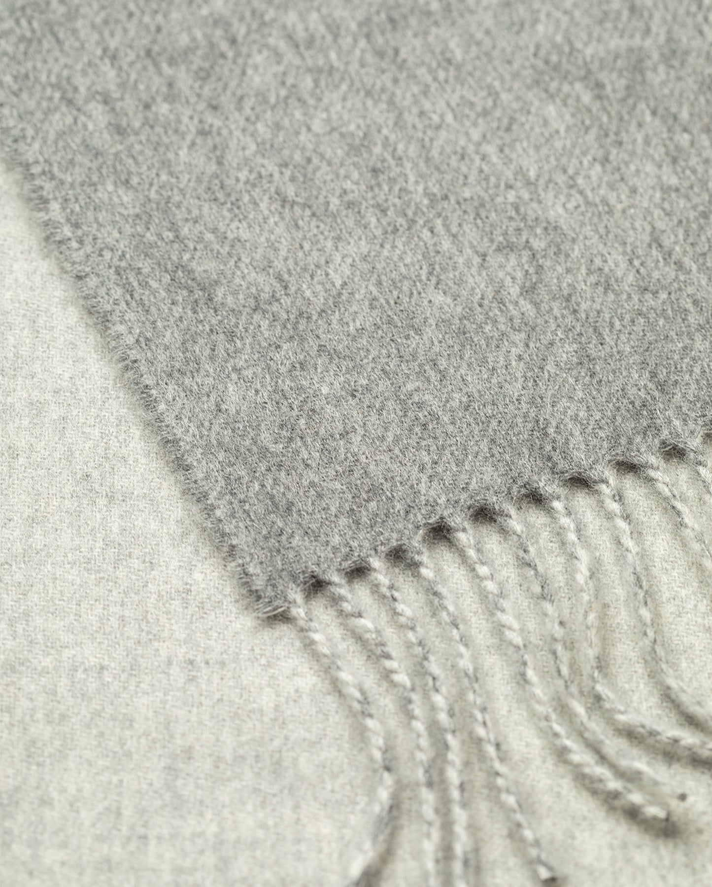 JOHNSTONS OF ELGIN CASHMERE CONTRAST REVERSIBLE STOLE GREY 100% CASHMERE WA000585RU7785ONE