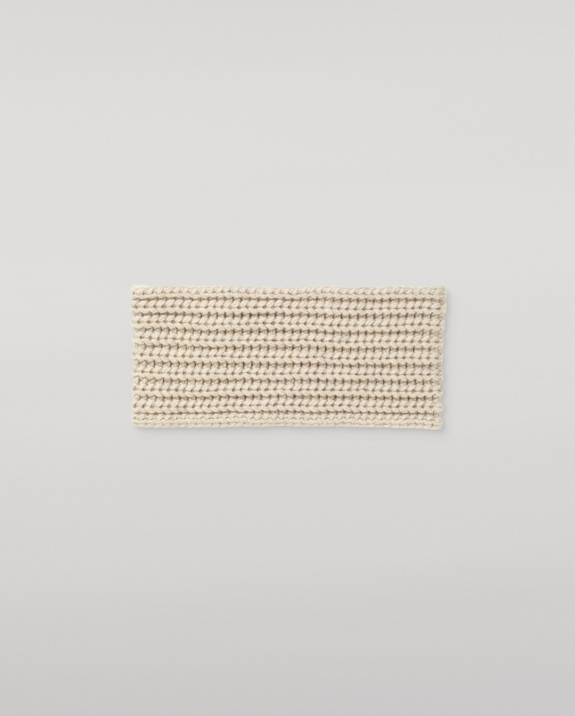 JOHNSTONS OF ELGIN CASHMERE RIBBED WHITTLE HEADBAND NATURAL 100% CASHMERE HAB03647HA0402ONE