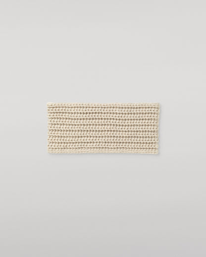 JOHNSTONS OF ELGIN CASHMERE RIBBED WHITTLE HEADBAND NATURAL 100% CASHMERE HAB03647HA0402ONE