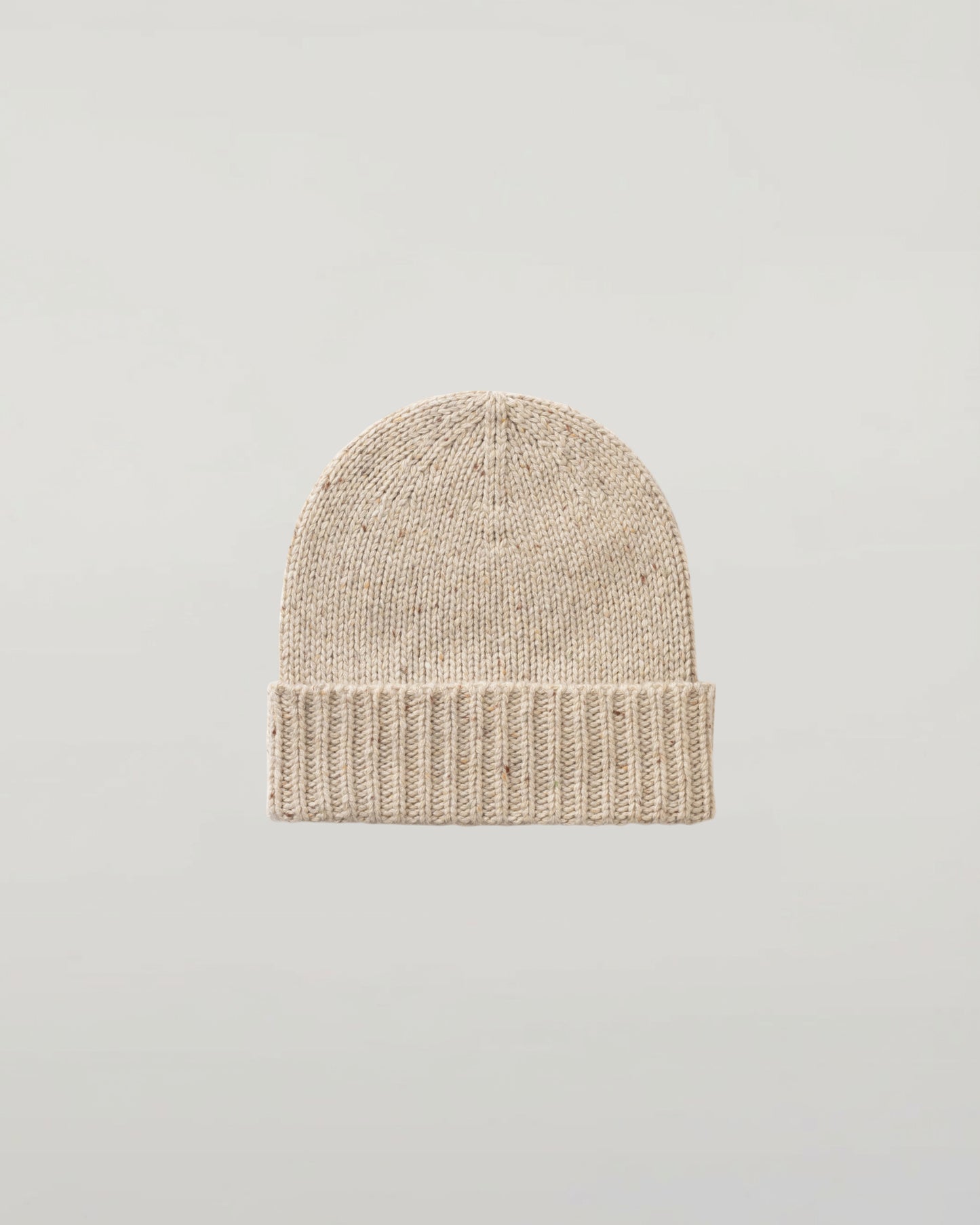 Johnstons of Elgin AW25 Knitted Accessories Cream Dun Donegal Cashmere Cream Beanie HAC03525006334ONE