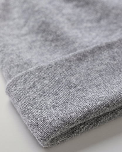 BRAEMAR BEANIE GREY 100% CASHMERE HAE02655HA0400ONE