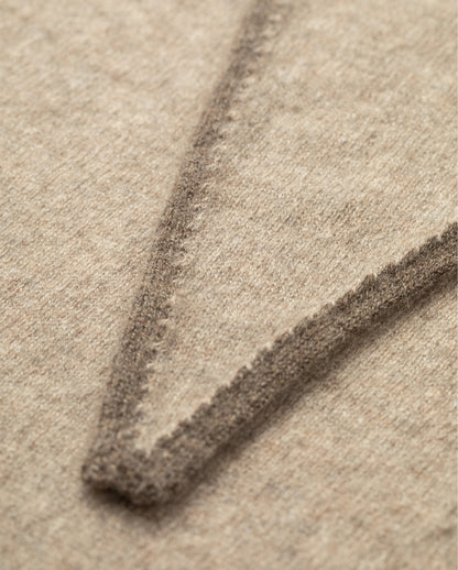 JOHNSTONS OF ELGIN CASHMERE GAUZY ETHEL DIAMOND SCARF BROWN 100% CASHMERE HAE03401Q26241ONE