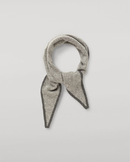 JOHNSTONS OF ELGIN CASHMERE GAUZY ANYA DIAMOND NECK TIE GREY 100% CASHMERE HAE03431Q26239ONE