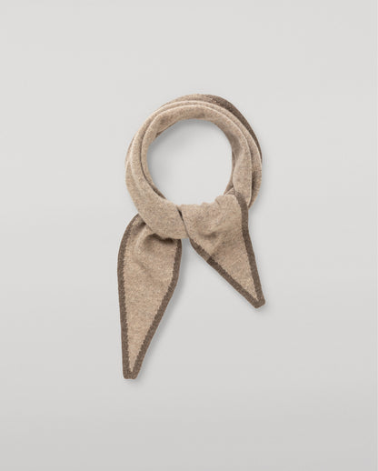 JOHNSTONS OF ELGIN CASHMERE GAUZY ANYA DIAMOND NECK TIE BROWN 100% CASHMERE HAE03431Q26241ONE