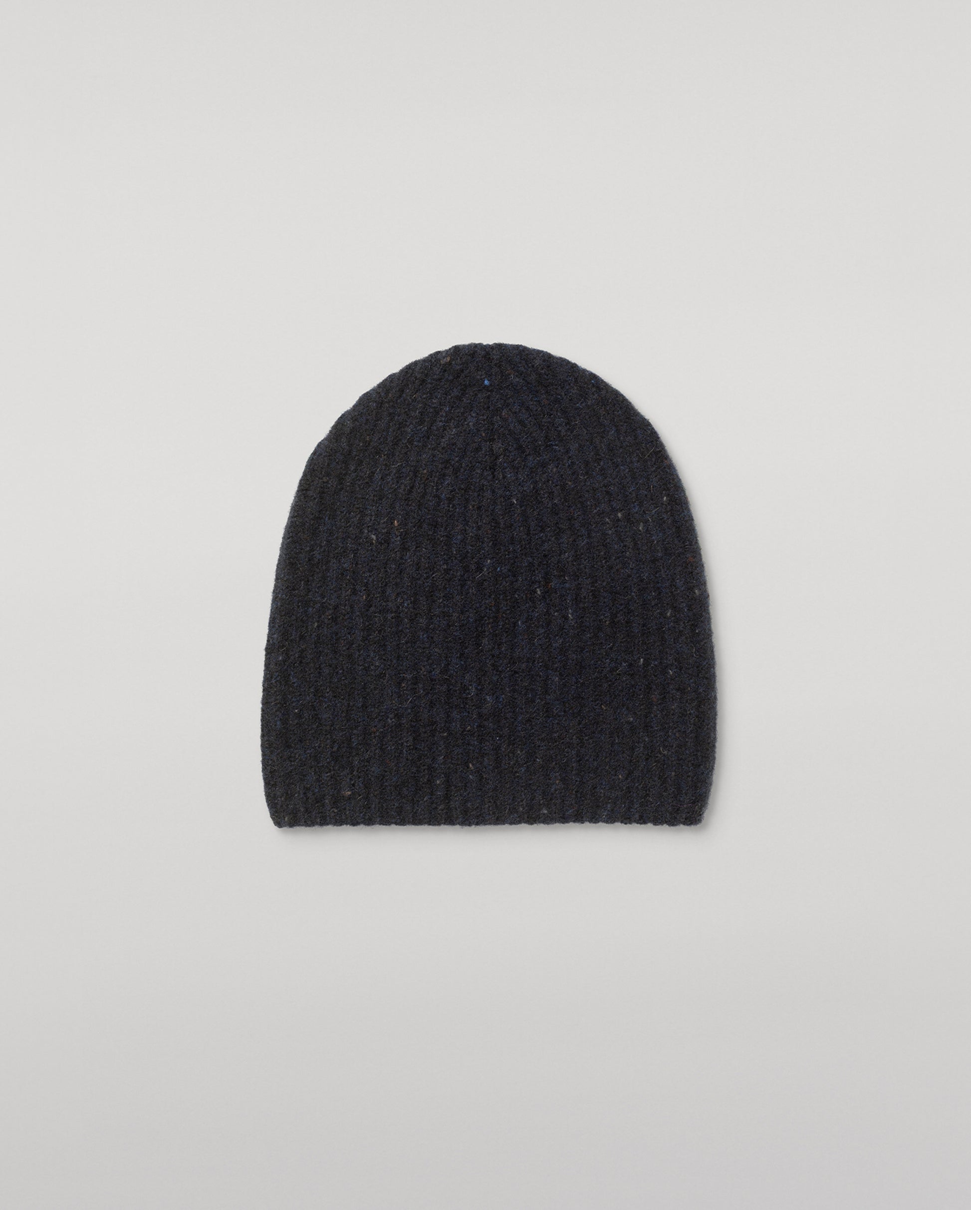 JOHNSTONS OF ELGIN CASHMERE DONEGAL TRAQUAIR RIBBED BEANIE BLUE 100% CASHMERE HAE03643HD7348ONE