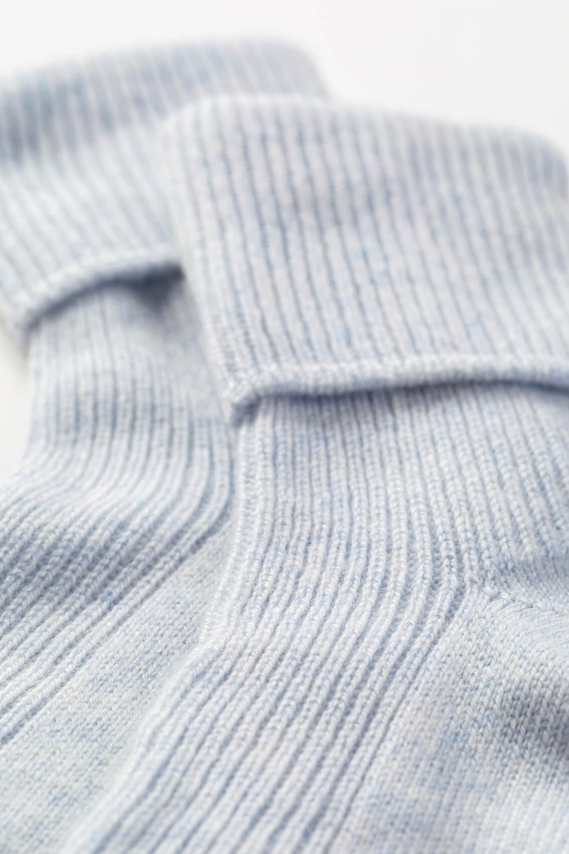 Johnstons of Elgin Knitted Accessories Pale Blue Marl Women's Cashmere Lounge Socks HAG02565HD0074ONE