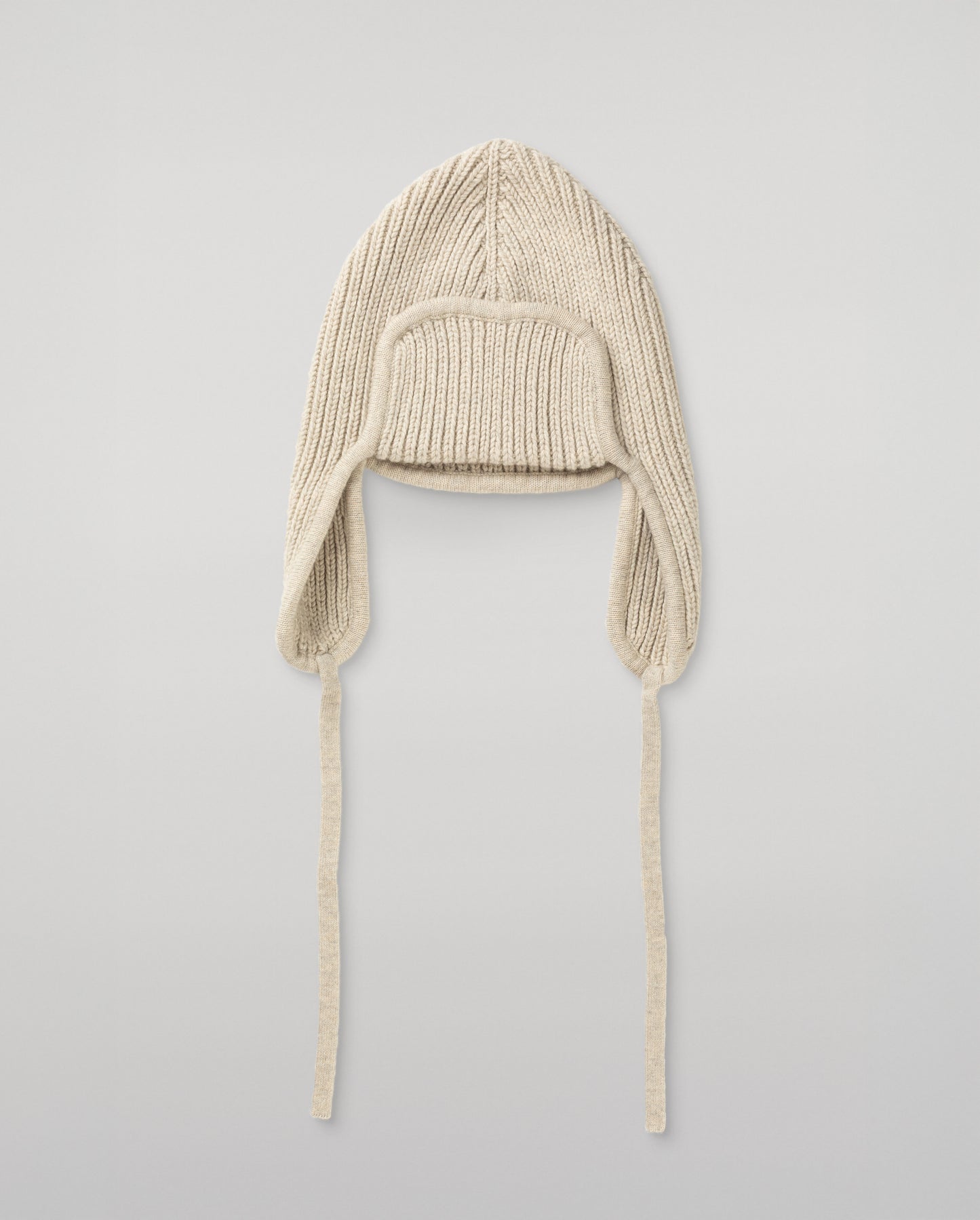 JOHNSTONS OF ELGIN CASHMERE RIBBED DEER STALKER BEANIE NATURAL 100% CASHMERE HAT03646Q26301ONE