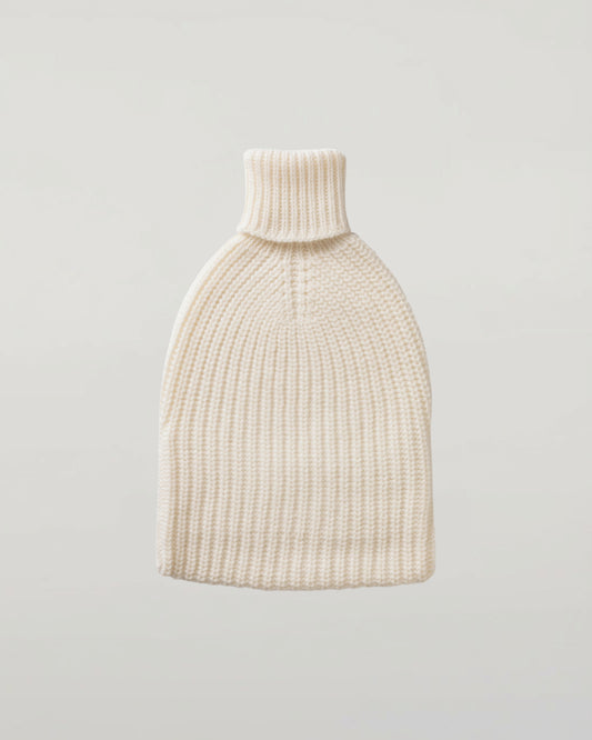 JOHNSTONS OF ELGIN HOT WATER BOTTLE COVER IN 100% CASHMERE IN WHITE PA000062SA0606ONE