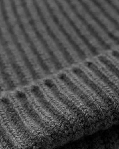 JOHNSTONS OF ELGIN LOVAT HAT 100% CASHMERE MID GREY HAY03614HA4181ONE