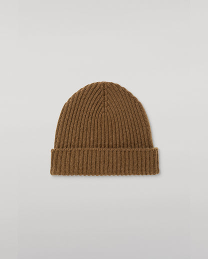 JOHNSTONS OF ELGIN CASHMERE RIBBED LOVAT BEANIE GREEN 100% CASHMERE HAY03614SC4756ONE