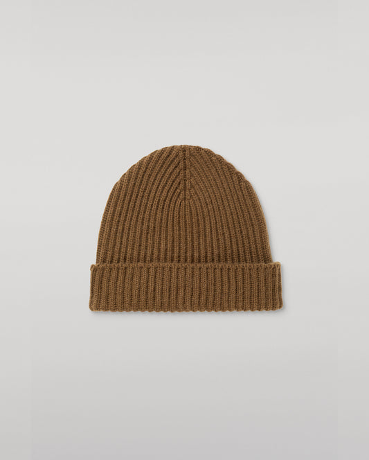 JOHNSTONS OF ELGIN CASHMERE RIBBED LOVAT BEANIE GREEN 100% CASHMERE HAY03614SC4756ONE