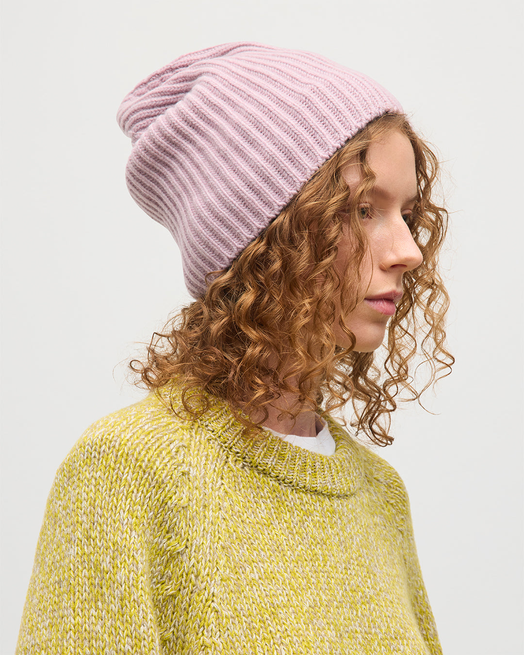 JOHNSTONS OF ELGIN LOVAT HAT 100% CASHMERE LUNAN PINK HAY03614HE0071ONE