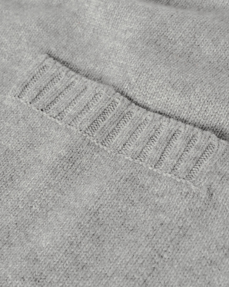Johnstons of Elgin Women's Knitwear Light Grey Relaxed Fit Cashmere Cardigan KAA05320HA0308