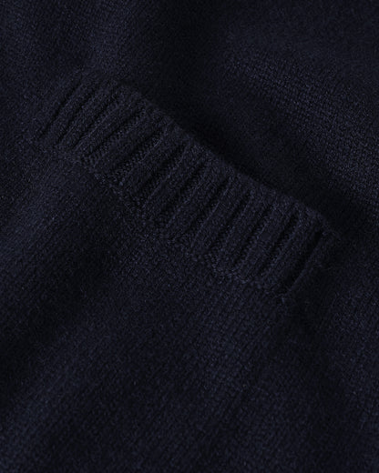 Johnstons of Elgin Women's Knitwear Navy Relaxed Fit  Navy Cashmere Cardigan KAA05320SD7286
