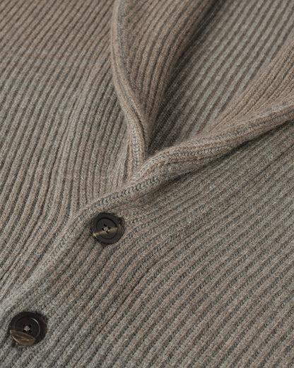 JOHNSTONS OF ELGIN PIONEER SHAWL CARDIGAN GREY 100% CASHMERE UAA05750Q25948