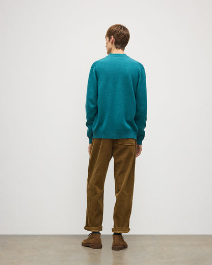 JOHNSTONS OF ELGIN REDPATH VEE NECK CARDIGAN CASHMERE VEE NECK CARDIGAN - 4 PLY GREEN 100% CASHMERE KAA05962HC4327