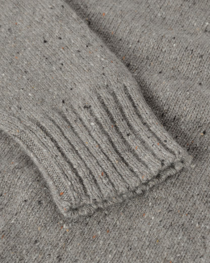 Johnstons of Elgin AW25 Women's Knitwear Peregrine Donegal Donegal Cashmere Grey Jumper Details KAC05289006335