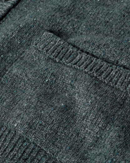 Johnstons of Elgin AW25 Women's Knitwear Storm Donegal Donegal Cashmere Blue Cardigan Details KAC05494006336