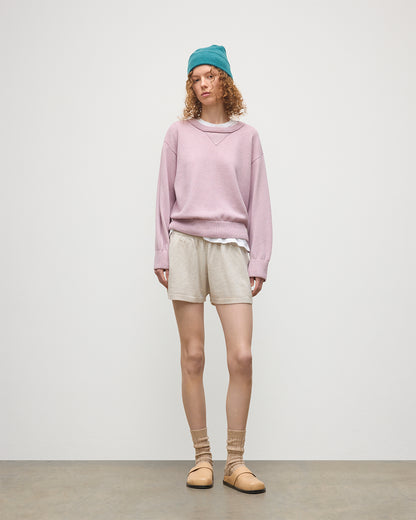 JOHNSTONS OF ELGIN WOMENS COVE CASHMERE SHORTS NATURAL KAI05078HA0402