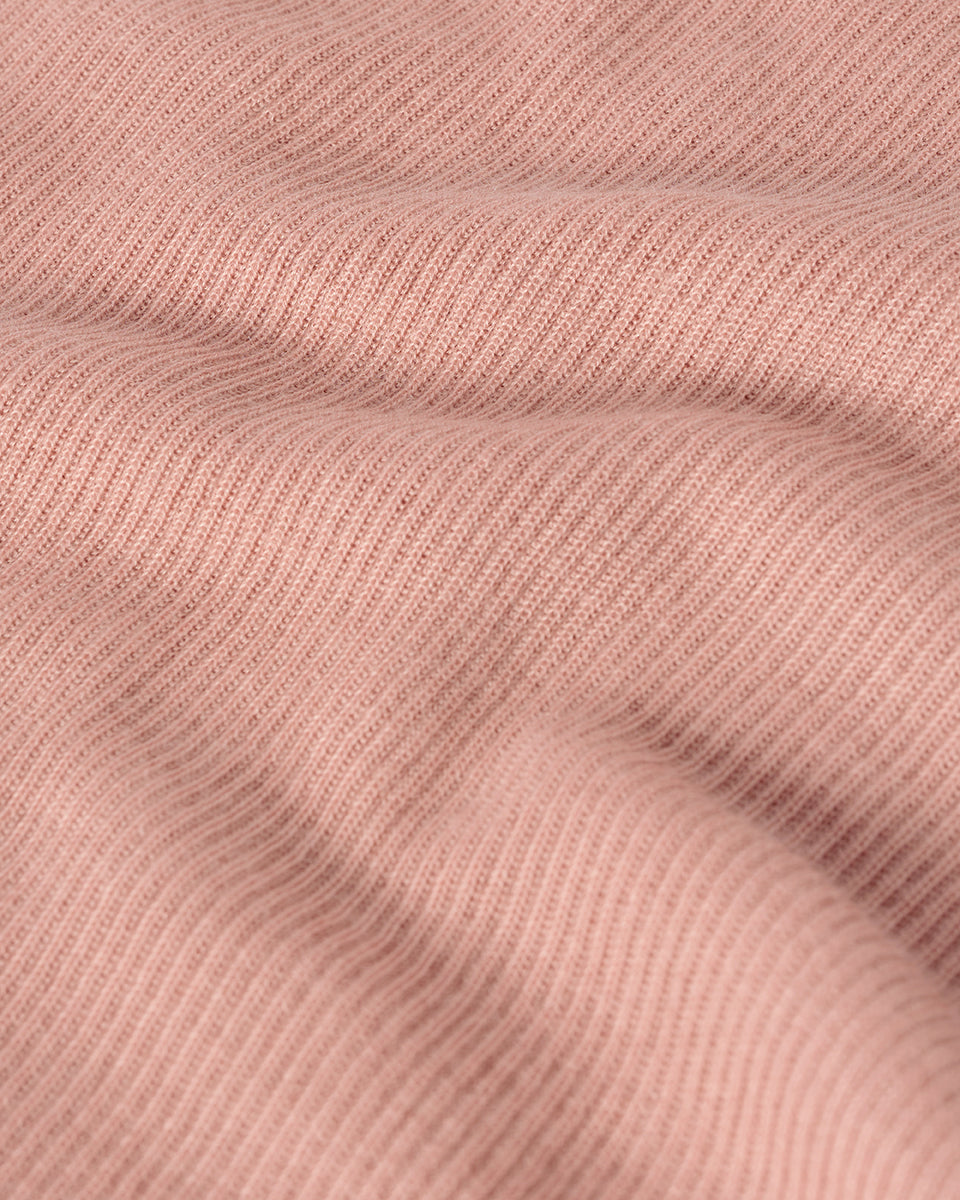 Johnstons of Elgin AW25 Women's Knitwear Nude Sleeveless Pink Tank Top close up KAI05559SE5274