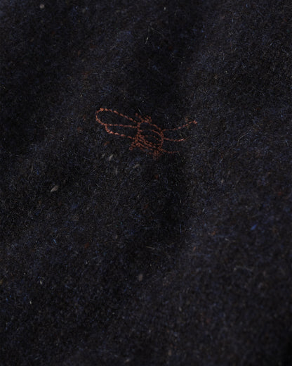 WOMENS CAIRN CREW SWEATER BLUE 100% DONEGAL CASHMERE KAI05719HD7348