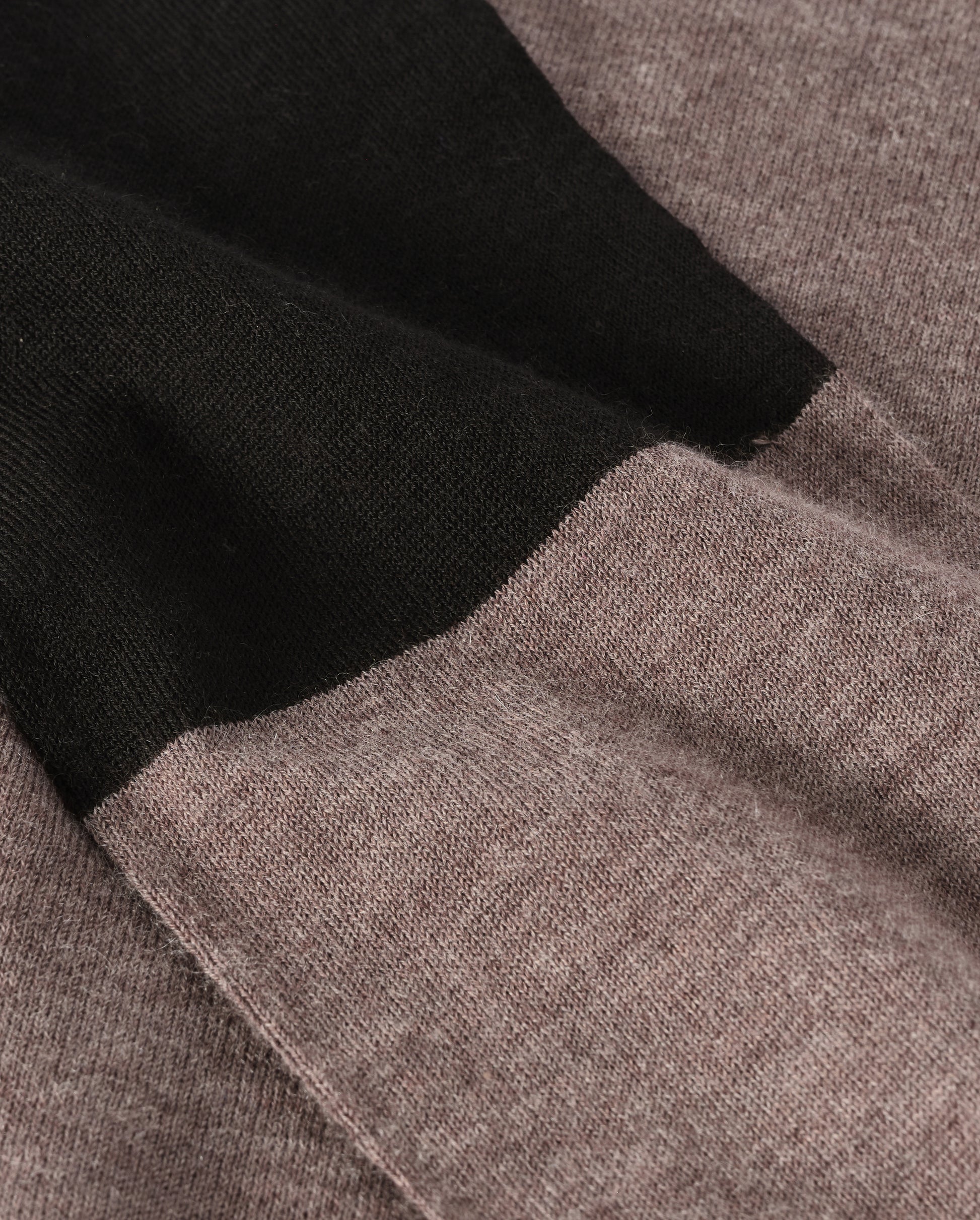 JOHNSTONS OF ELGIN WOMENS EUNA T-SHIRT LIGHT BROWN & BLACK 100% SUPERFINE CASHMERE KAI05761Q25959