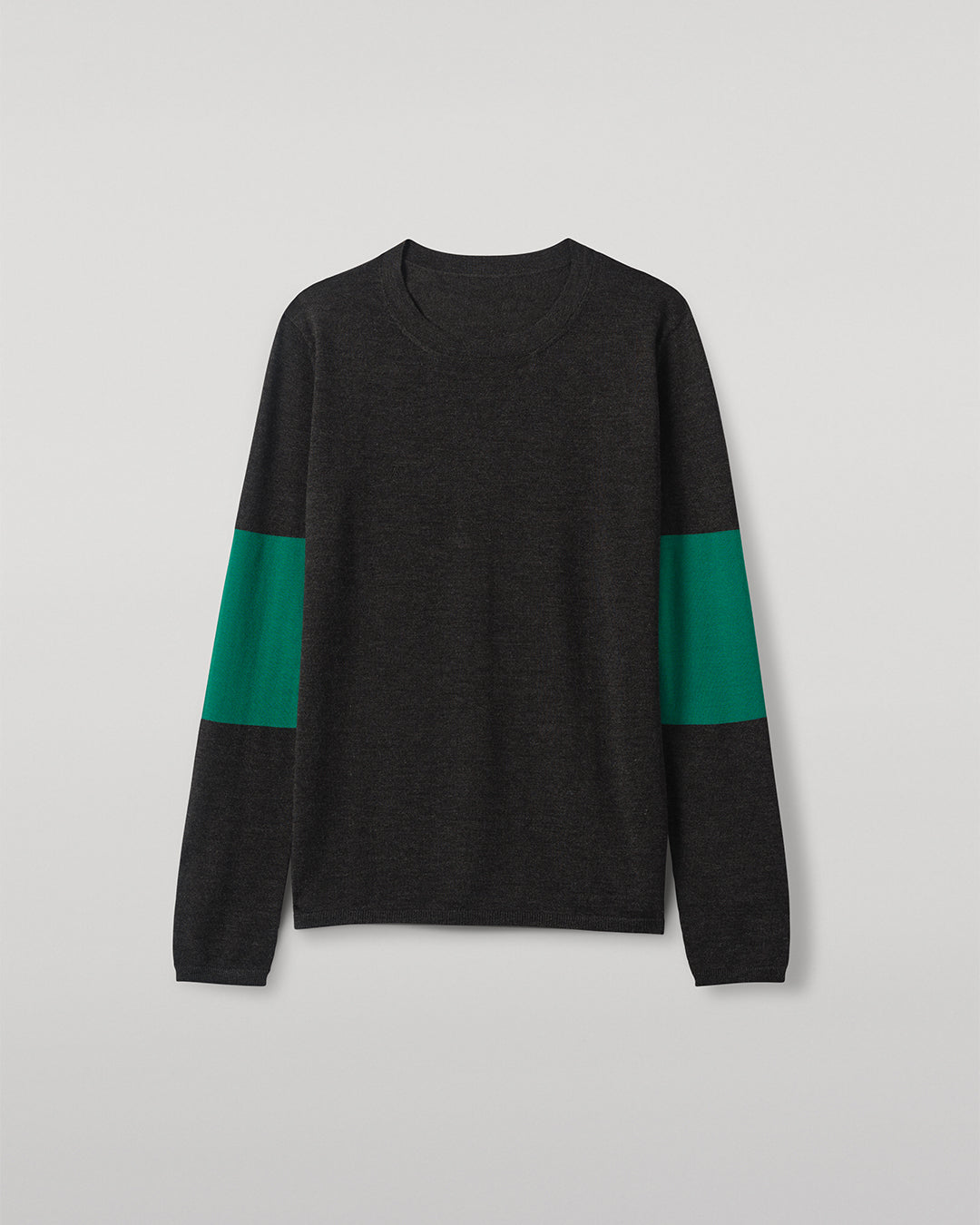JOHNSTONS OF ELGIN WOMENS EUNA T-SHIRT GREY & GREEN 100% SUPERFINE CASHMERE KAI05761Q25957
