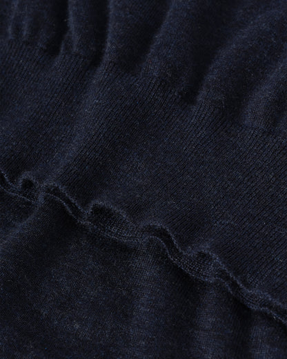 JOHNSTONS OF ELGIN WOMENS FINOLA SWEATER NAVY 100% SUPERFINE CASHMERE KAI05789HD7350