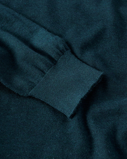 JOHNSTONS OF ELGIN WOMENS FINOLA SWEATER GREEN 100% SUPERFINE CASHMERE KAI05789SC7344