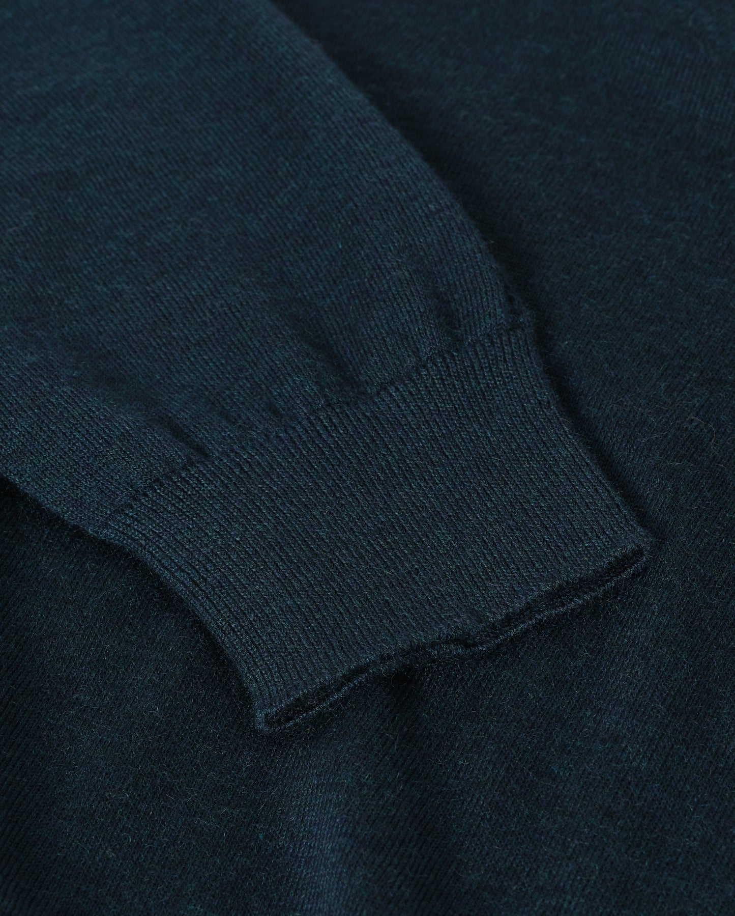JOHNSTONS OF ELGIN BEATRICE FUNNEL SWEATER SUPERFINE CASHMERE FUNNEL NECK SWEATER WITH LINKS STITCH DETAIL - 3 PLY BOTTLE GREEN 100% CASHMERE KAI05951SC7344