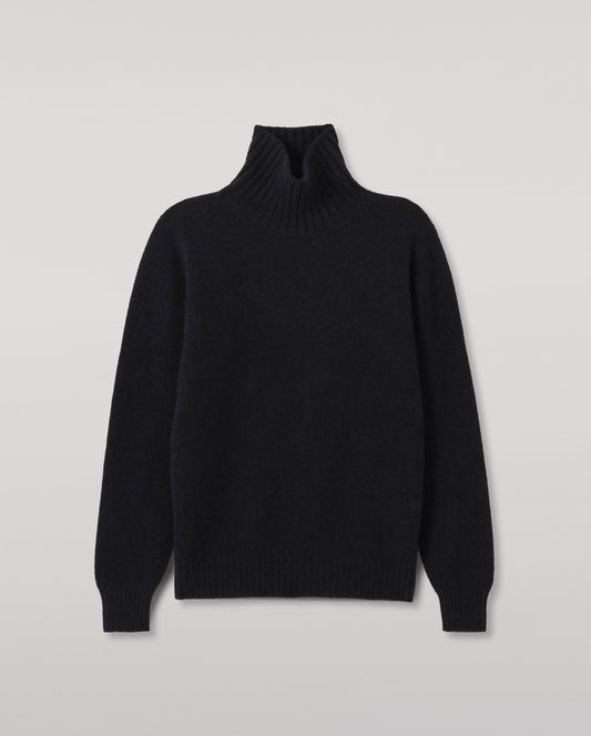 JOHNSTONS OF ELGIN MACKINTOSH ROLL NECK SWEATER DONEGAL CASHMERE ROLL NECK SWEATER BLUE 100% CASHMERE KAI05957HD7348