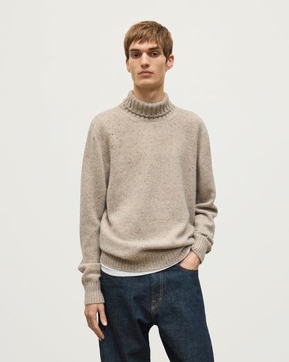 JOHNSTONS OF ELGIN MACKINTOSH ROLL NECK SWEATER DONEGAL CASHMERE ROLL NECK SWEATER CREAM 100% CASHMERE KAI05957HA0397