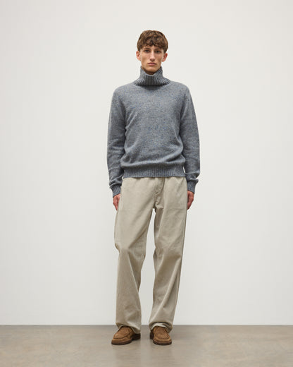 JOHNSTONS OF ELGIN MACKINTOSH ROLL NECK SWEATER DONEGAL CASHMERE ROLL NECK SWEATER GREY 100% CASHMERE KAI05957HA4270