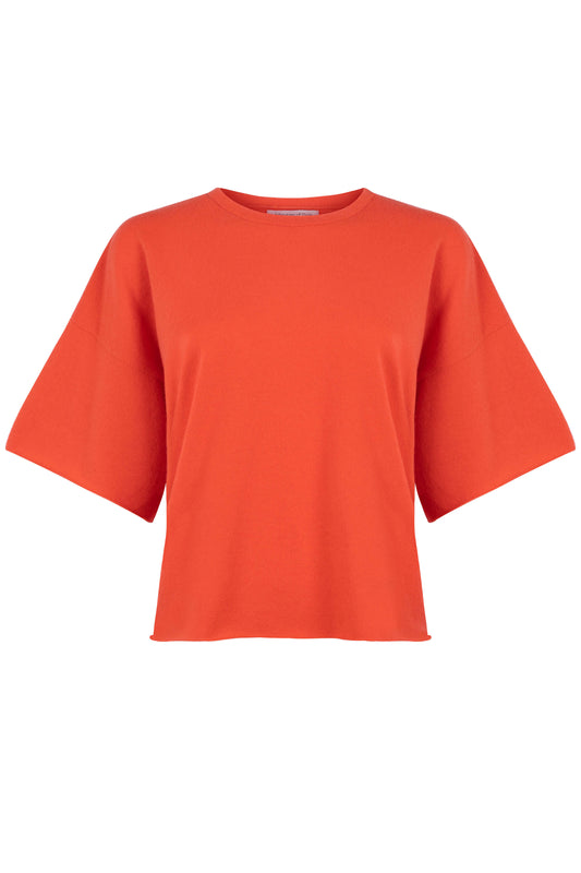 Orange Cashmere T-Shirt