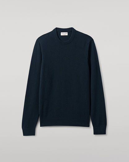 Johnstons of Elgin AW25 Men's Knitwear Bottle Green Classic Cashmere Green Round Neck Jumper KAP05471SC7341