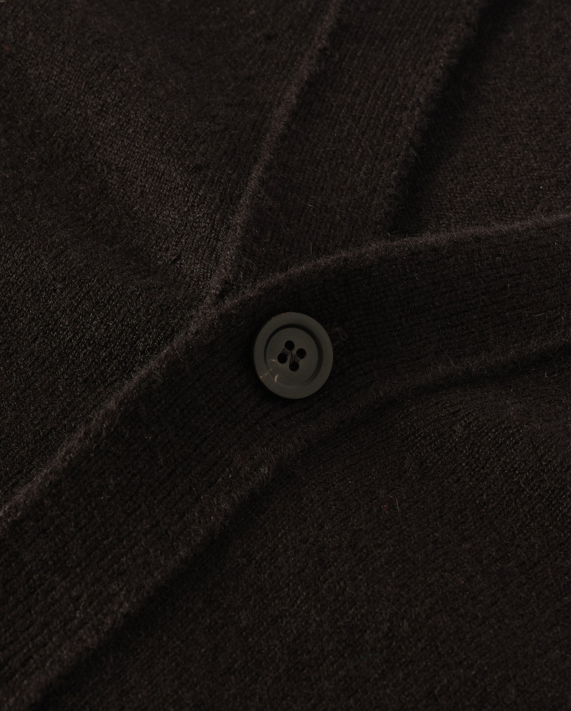 Johnstons of Elgin Men's Knitwear Black Classic Cashmere Black Cardigan KAP05576SA7210