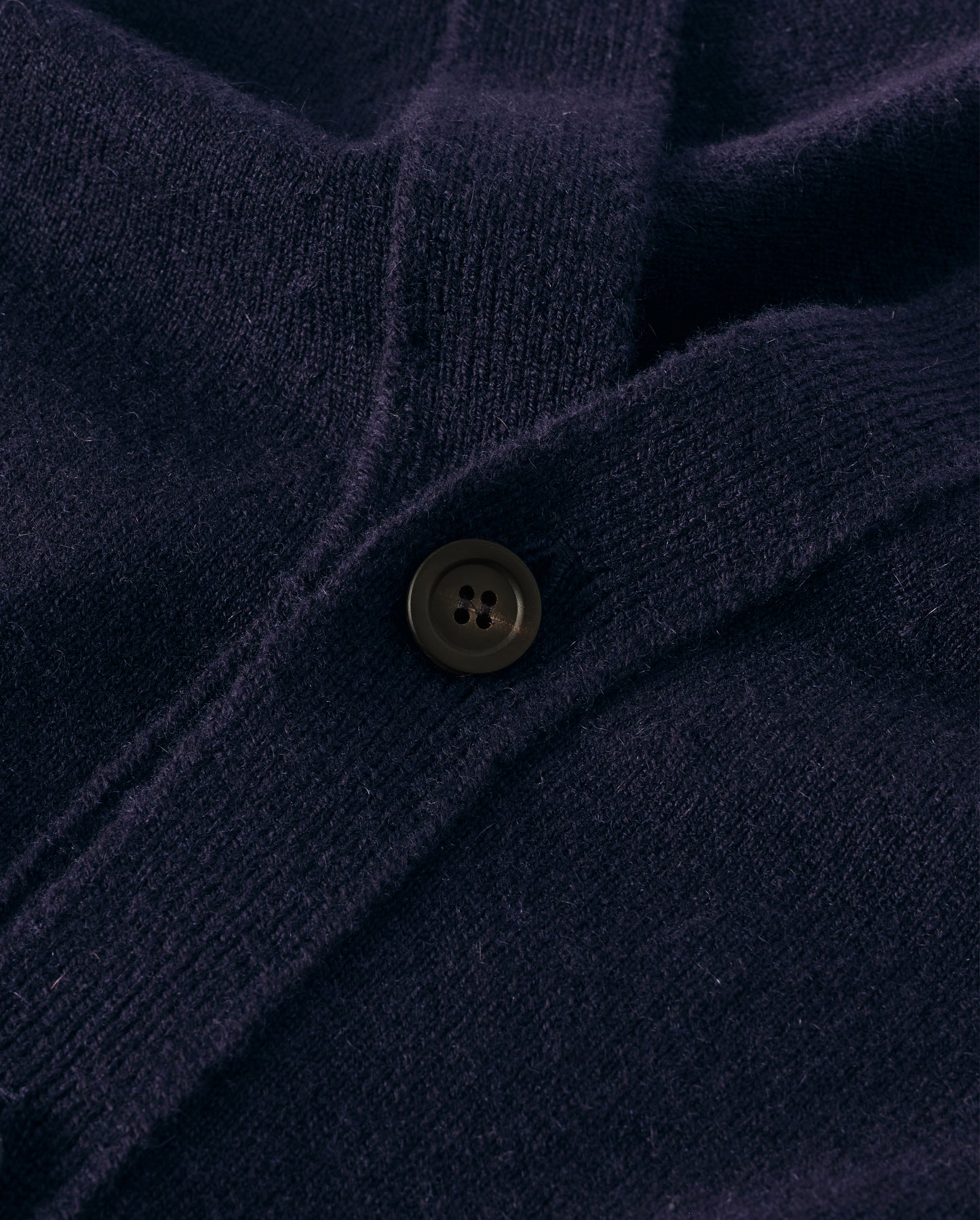 Johnstons of Elgin Men's Knitwear Dark Navy Classic Cashmere Navy Cardigan KAP05576SD7666