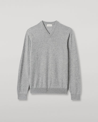 JOHNSTONS OF ELGIN MENS RORY VEE NECK CLASSIC JUMPER 100% CASHMERE KAP05594HA0400