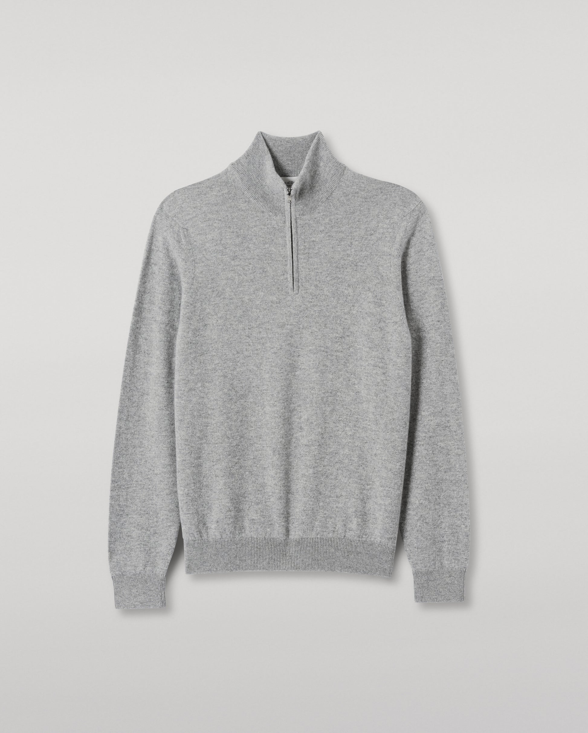 JOHNSTONS OF ELGIN MENS RORY CLASSIC HALF ZIP CLASSIC SWEATER 100% CASHMERE KAP05695HA0400