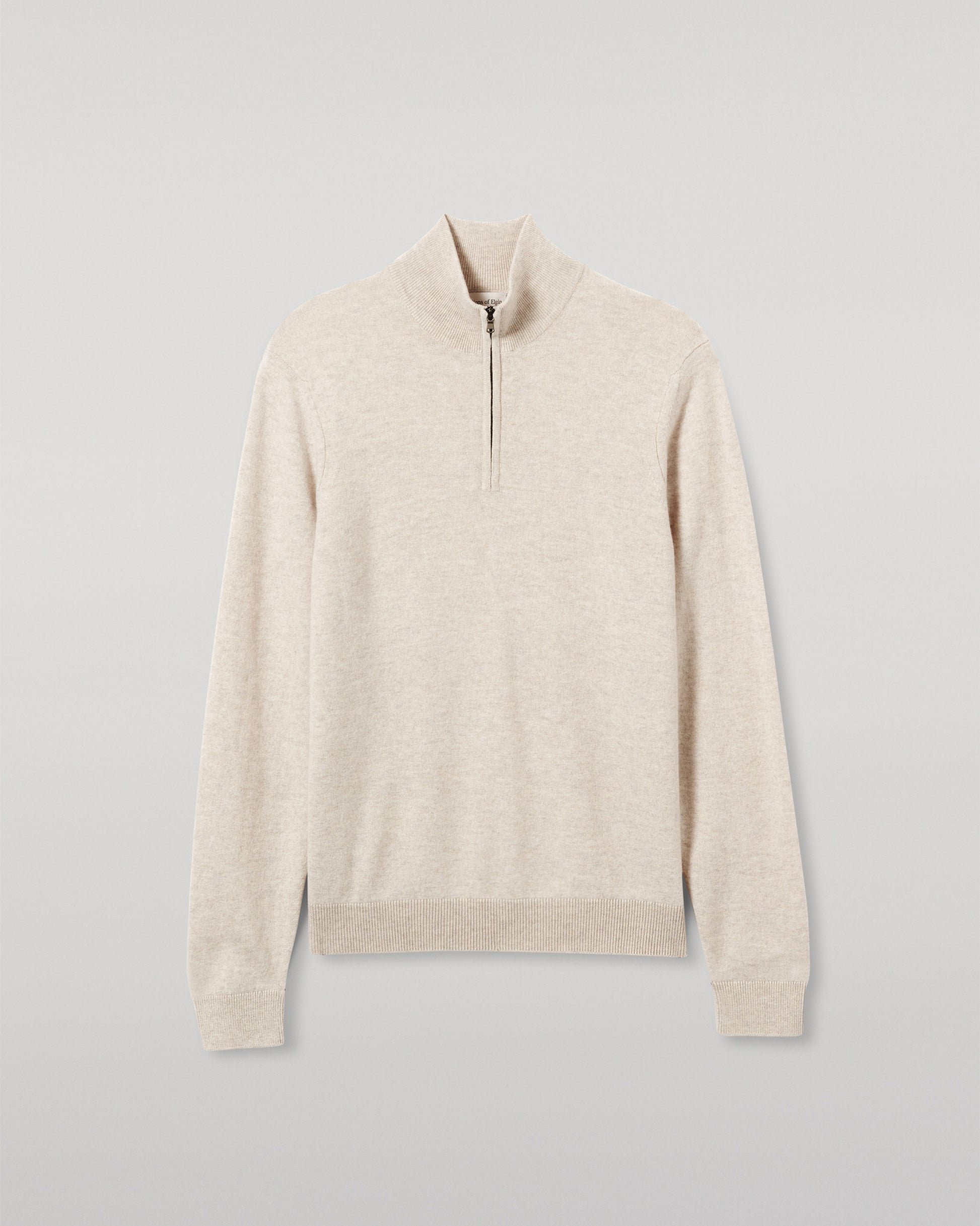 MENS RORY CLASSIC HALF ZIP CLASSIC SWEATER 100% CASHMERE FROM JOHNSTONS OF ELGIN  KAP05695HA0402