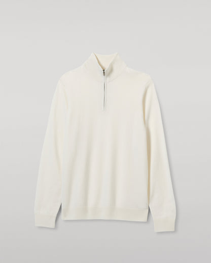 JOHNSTONS OF ELGIN MENS RORY CLASSIC HALF ZIP CLASSIC SWEATER 100% CASHMERE KAP05695SA0606