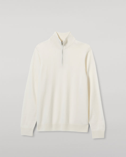 JOHNSTONS OF ELGIN MENS RORY CLASSIC HALF ZIP CLASSIC SWEATER 100% CASHMERE KAP05695SA0606