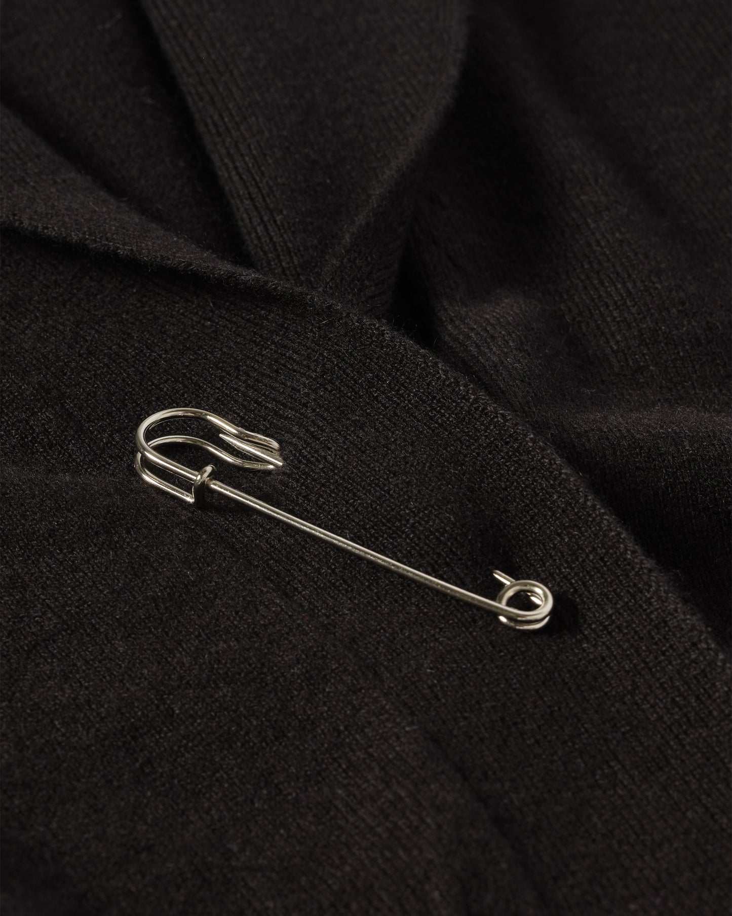 JOHNSTONS OF ELGIN WOMENS CRATHIE SHAWL CARDIGAN BLACK 100% CASHMERE KAP05707SA7210
