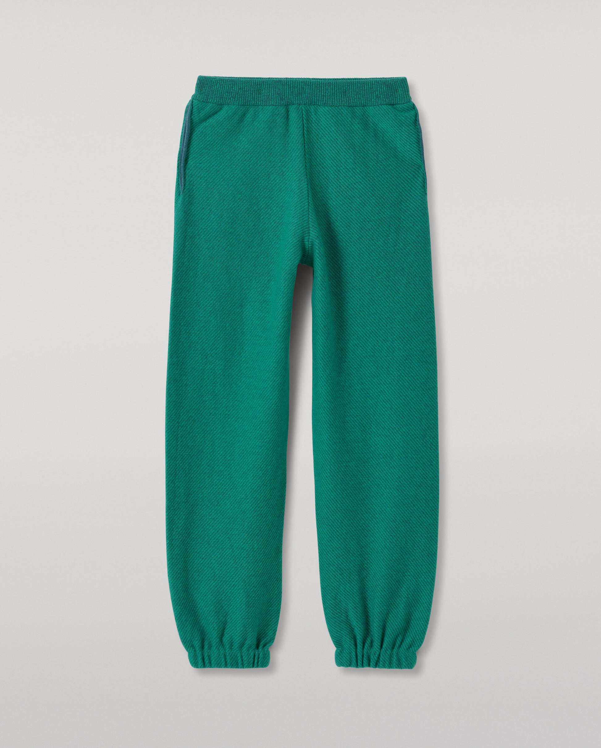 JOHNSTONS OF ELGIN REEL PANTS CASHMERE TWILL STITCH PANTS WITH SIDE POCKETS - 2 PLY GREEN 100% CASHMERE KAP05994Q26341