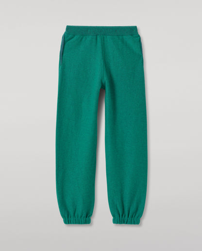 JOHNSTONS OF ELGIN REEL PANTS CASHMERE TWILL STITCH PANTS WITH SIDE POCKETS - 2 PLY GREEN 100% CASHMERE KAP05994Q26341